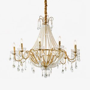 MARS2766 Arcadia Gold Chandelier