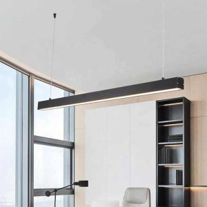MARS2787 LED Linear Lighting Fixture Aluminum Shops 35W High Lumen Black Linear Led White Ceiling Office