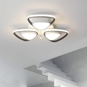 MARS2753 Unique Geometric LED Flush Mount Ceiling Light for Hallway Entryway