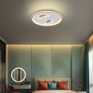 MARS2749 Feet Image Novelty Nordic Metal LED Flush Mount Ceiling Light for Bedroom
